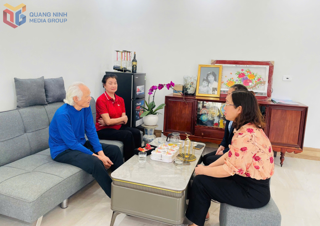 ផ្ទះថ្មីធំទូលាយរបស់គ្រួសារលោក Nguyen Huu Tri (ទាហានពិការ 4/4) នៅតំបន់ 3 សង្កាត់ Hong Hai ទីក្រុង Ha Long។ រូបថត៖ Hieu Tran