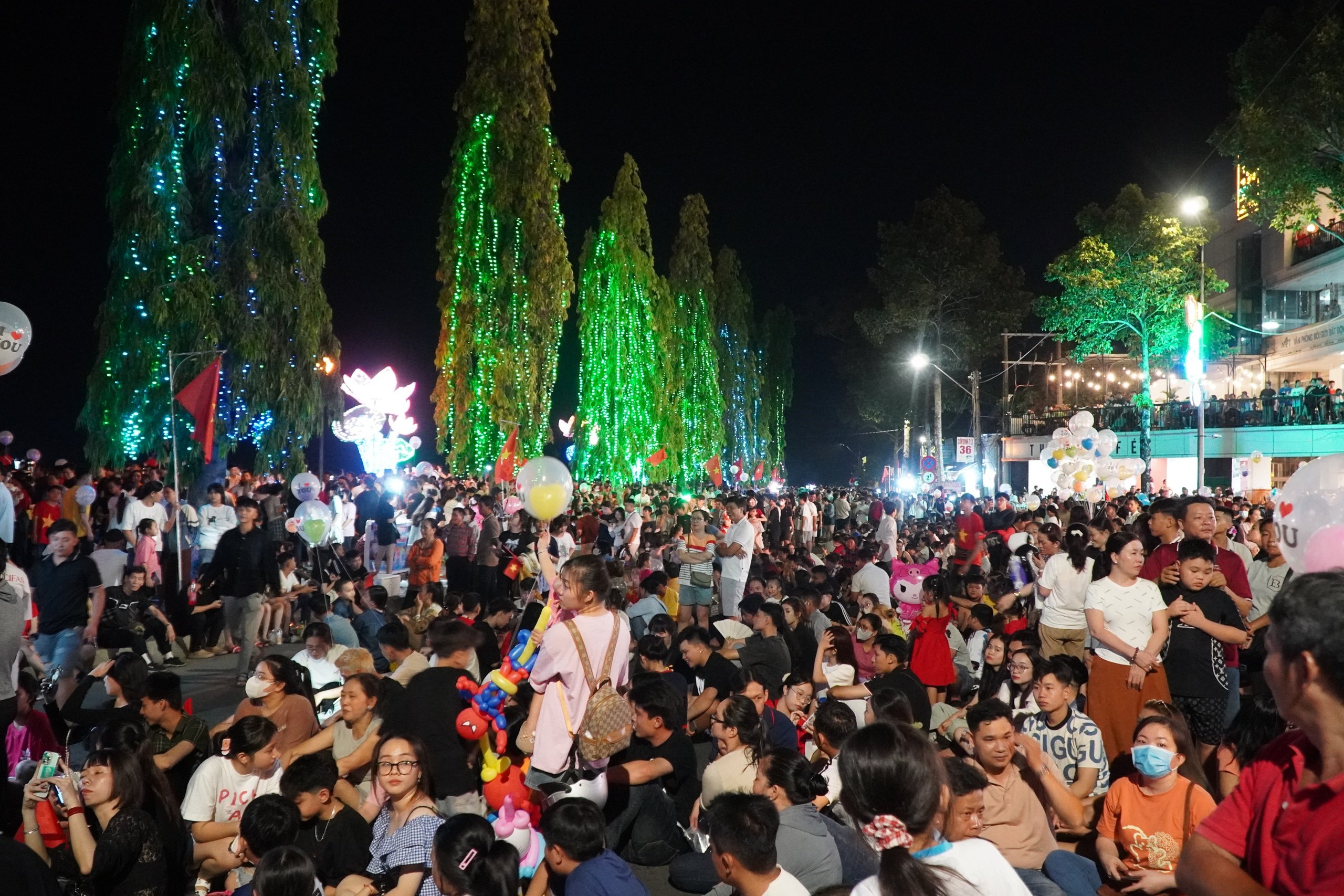 Vĩnh Long: Hàng ngàn người chen chân xem pháo hoa mừng 50 năm đất nước thống nhất- Ảnh 3.