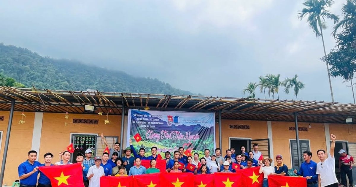 Tuổi trẻ Núi Thành tổ chức hoạt động thiện nguyện tại nóc Tak Pổ
