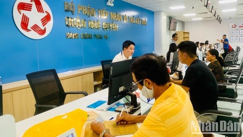 Bộ phận một cửa tại quận Ngô Quyền, Hải Phòng.