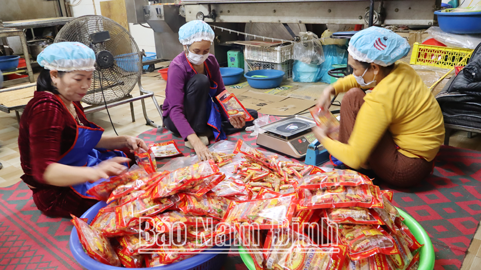 Nông dân Nam Trực tích cực tham gia chương trình OCOP