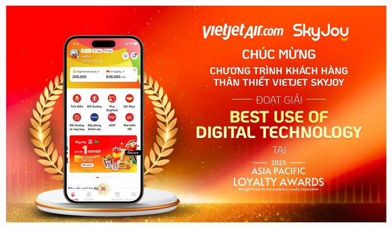 Vietjet wins big at Asia Pacific Loyalty Awards 2025 with Vietjet SkyJoy