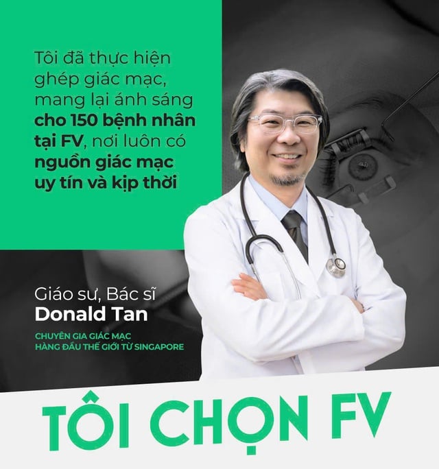 GS-BS Donald Tan: chọn FV để ghép giác mạc cho người bệnh tại Việt Nam- Ảnh 1.