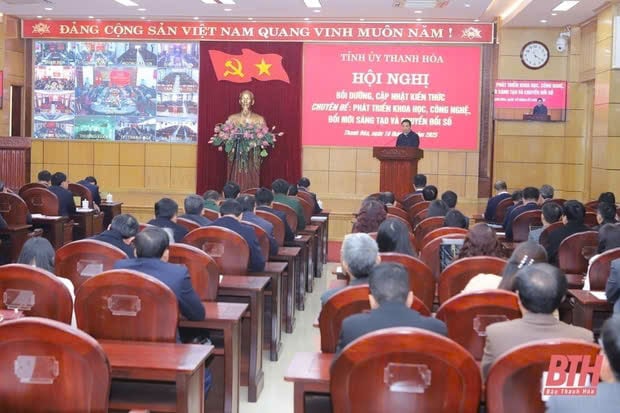 «វិទ្យាសាស្ត្រ និងបច្ចេកវិទ្យា នវានុវត្តន៍ និងការផ្លាស់ប្តូរឌីជីថល» - កត្តាជំរុញដ៏សំខាន់សម្រាប់ការអភិវឌ្ឍដ៏រឹងមាំរបស់ខេត្តថាញ់ហ័រ ក្នុងយុគសម័យនៃវឌ្ឍនភាពនេះ។