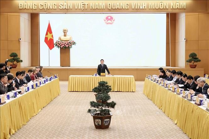 Phó Thủ tướng Hồ Đức Phớc phát biểu. Ảnh: An Đăng/TTXVN