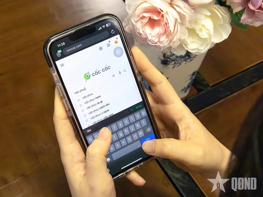 Coc Coc의 검색량은 중요한 정치 및 사회 사건에 초점을 맞춥니다. 예시 사진