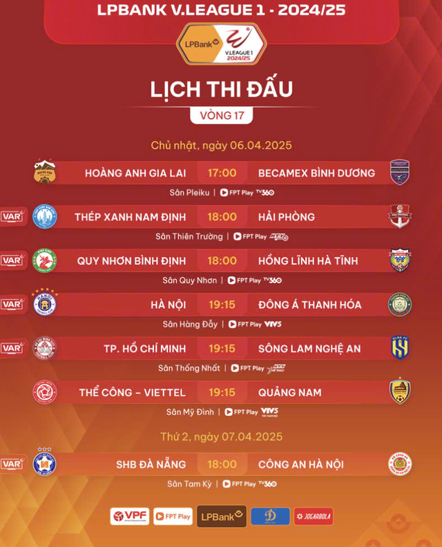 Lịch thi đấu V-League hôm nay: HAGL ‘bi kịch’ nếu thua Bình Dương, Hà Nội bứt tốc?- Ảnh 2.