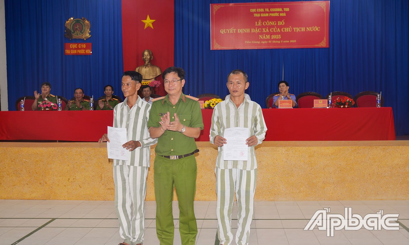 Trại giam Phước Hòa: Có 89 phạm nhân được đặc xá