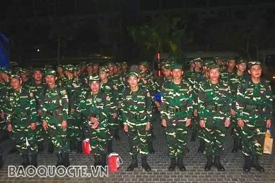 Việt Nam tiễn các đoàn Quân đội Trung Quốc, Lào, Campuchia về nước Việt Nam tiễn các đoàn Quân đội Trung Quốc, Lào, Campuchia hoàn thành nhiệm vụ diễu binh về nước