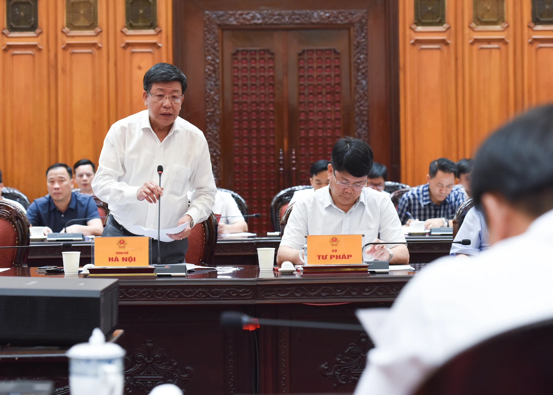 [Ảnh] Thủ tướng Phạm Minh Chính chủ trì họp Thường trực Chính phủ về dự án sân bay Gia Bình ảnh 7