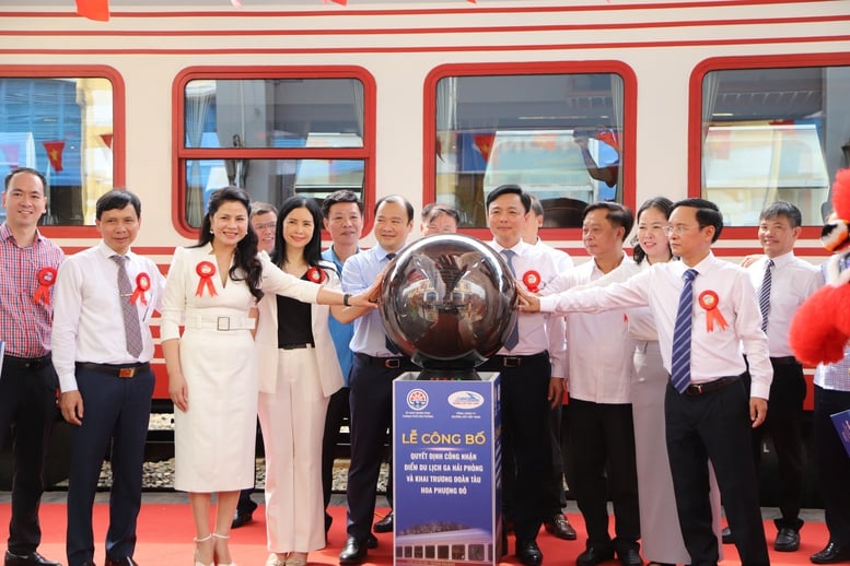 Khai trương đoàn tàu chất lượng cao 'Hoa Phượng đỏ' kết nối Hà Nội – Hải Phòng- Ảnh 3.