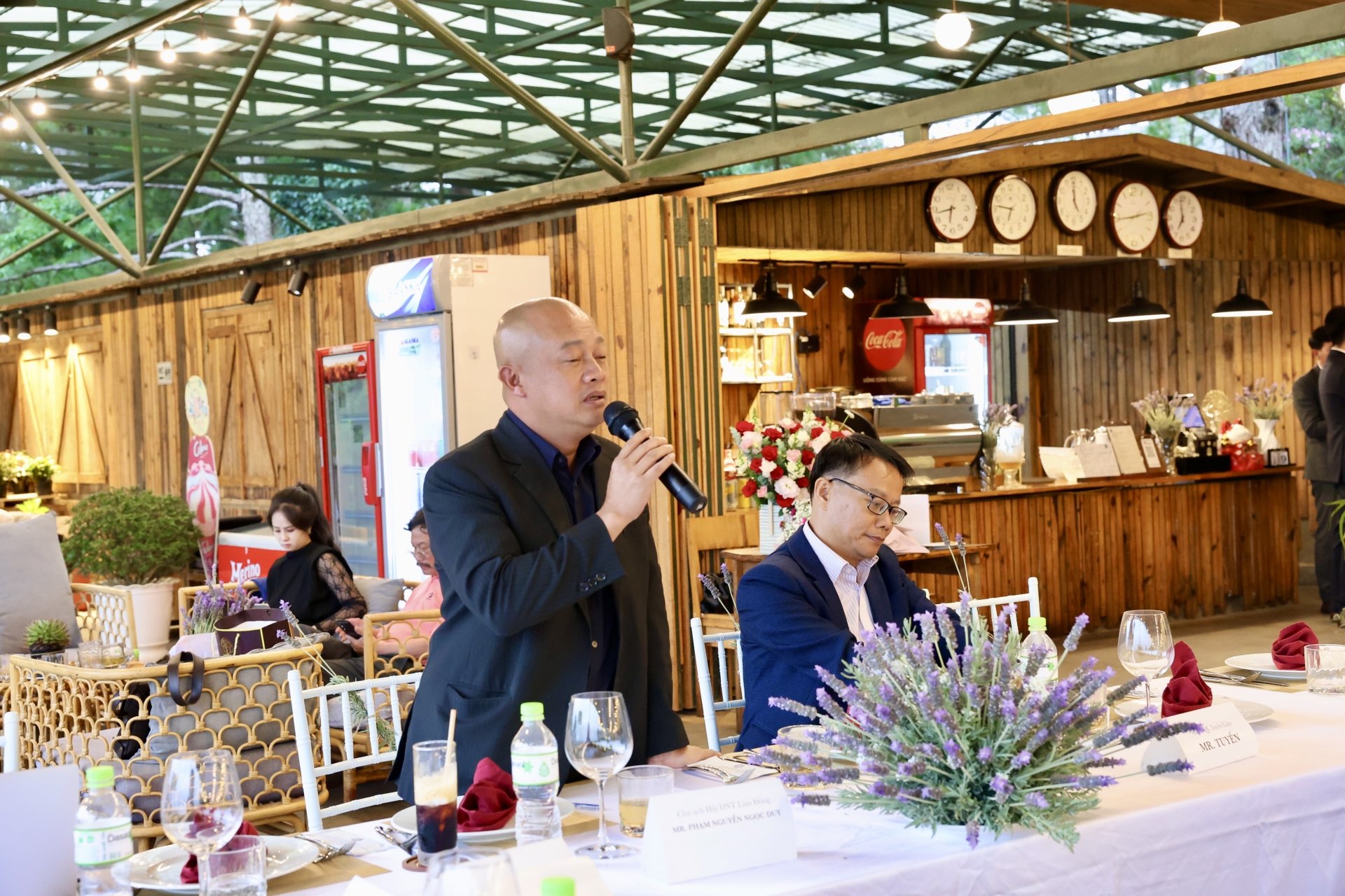 Mr. Pham Nguyen Ngoc Duy - Chairman of Young Entrepreneurs Association, speaking
