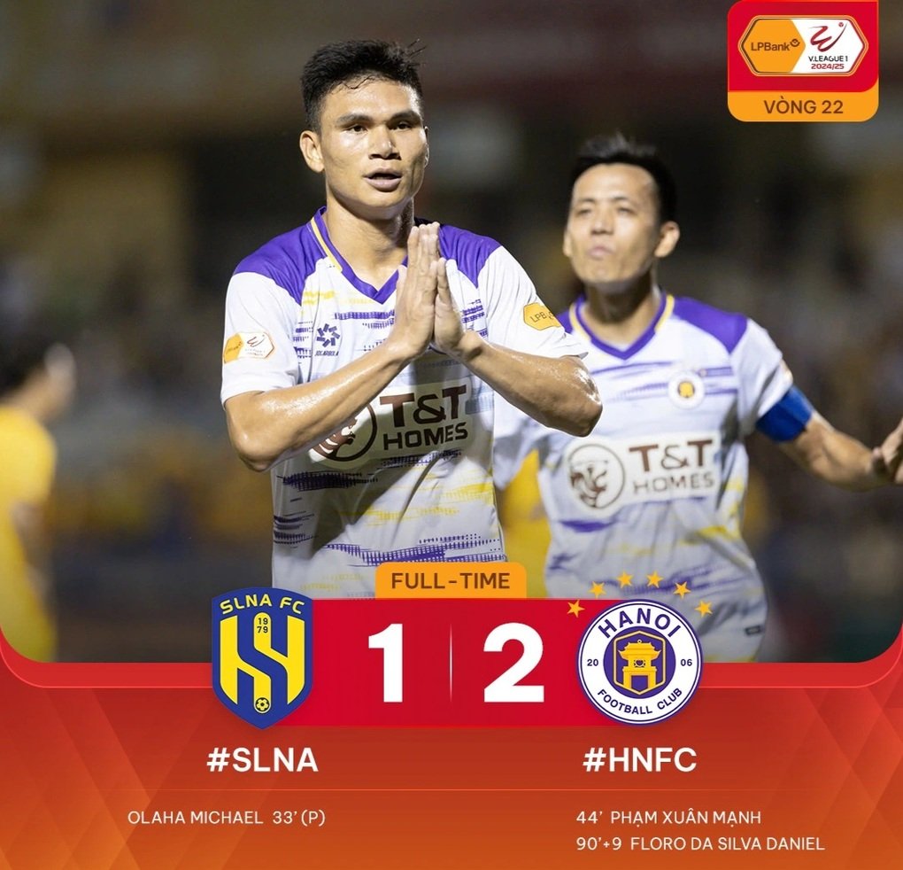 Thủ môn Bùi Tiến Dũng ghi bàn cho Đà Nẵng, Hà Nội FC đánh bại SL Nghệ An - 1