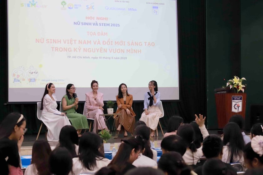Toạ đàm “Nữ sinh Việt Nam và đổi mới sáng tạo trong kỷ nguyên vươn mình”. Nguồn MSD.