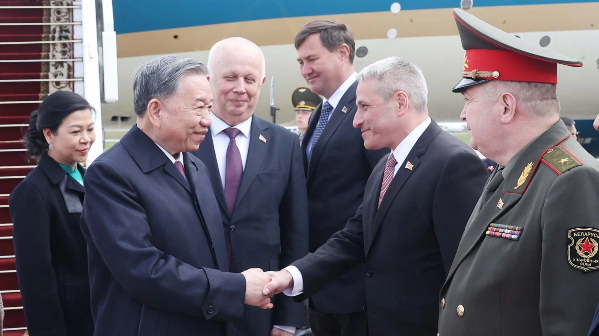 [Ảnh] Tổng Bí thư Tô Lâm đến Minsk, bắt đầu thăm cấp Nhà nước tới Belarus ảnh 8