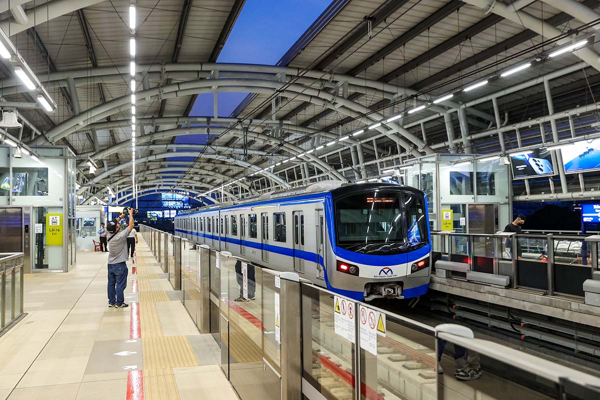 La ligne de métro n°1 Ben Thanh - Suoi Tien à Hô-Chi-Minh-Ville est en service depuis fin 2024 (Photo : Duc Thanh)