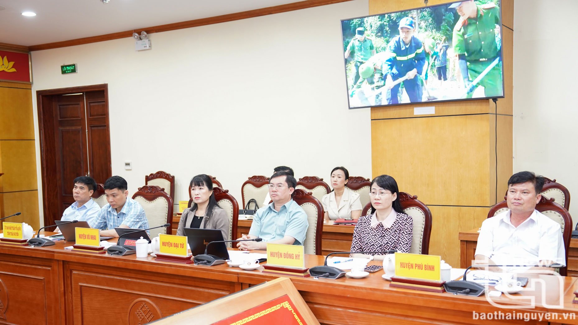 Các đại biểu dự Phiên họp tại điểm cầu tỉnh Thái Nguyên.
