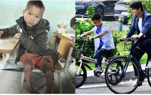 Nhờ lòng tốt của mọi người, Chiến đã từ một trẻ dị tật bẩm sinh đôi chân, giờ đã có đôi chân lành lặn như bao người.
