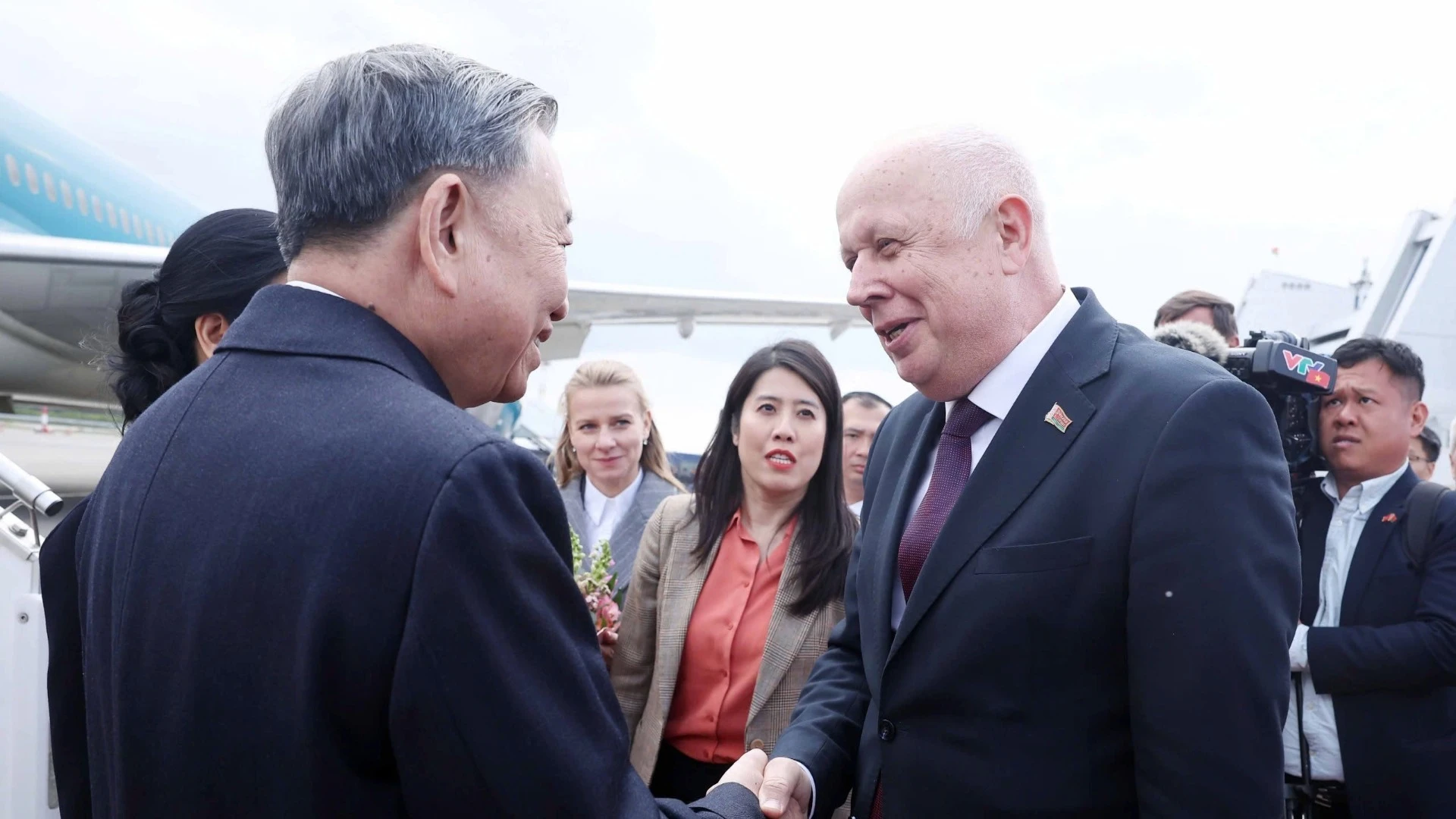 [Ảnh] Tổng Bí thư Tô Lâm đến Minsk, bắt đầu thăm cấp Nhà nước tới Belarus ảnh 5
