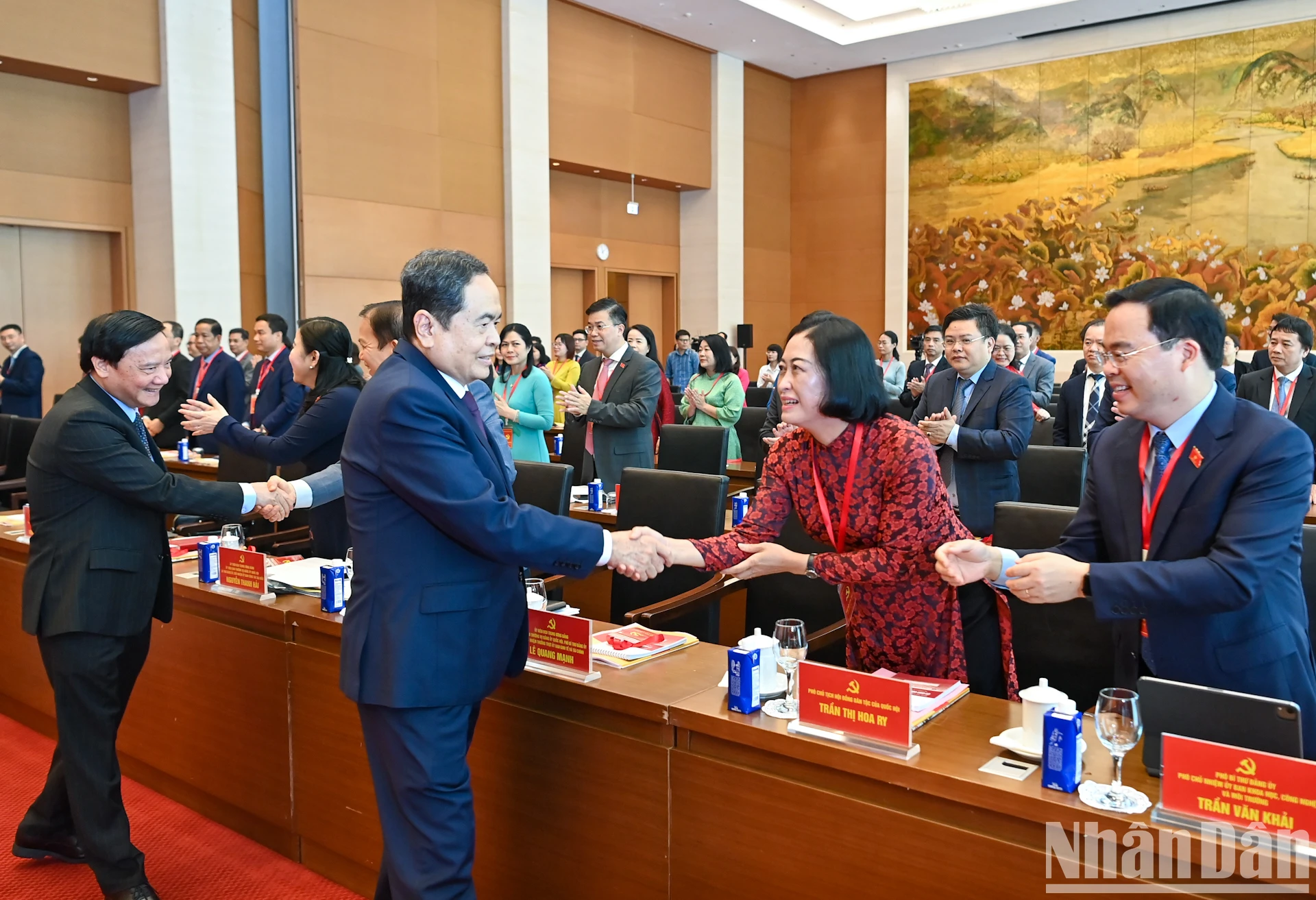 [ภาพ] ประธานสภานิติบัญญัติแห่งชาติ ทราน ทานห์ มัน เข้าร่วมการประชุมใหญ่พรรคของคณะกรรมการวัฒนธรรมและสังคม ภาพที่ 1
