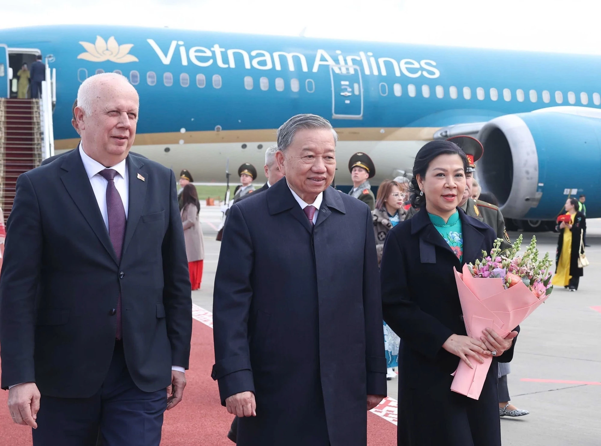 [Ảnh] Tổng Bí thư Tô Lâm đến Minsk, bắt đầu thăm cấp Nhà nước tới Belarus ảnh 3
