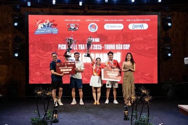 Ấn tượng Giải Pickleball YBA HCM 2025 - Trung Hậu Cup - Ảnh 4.