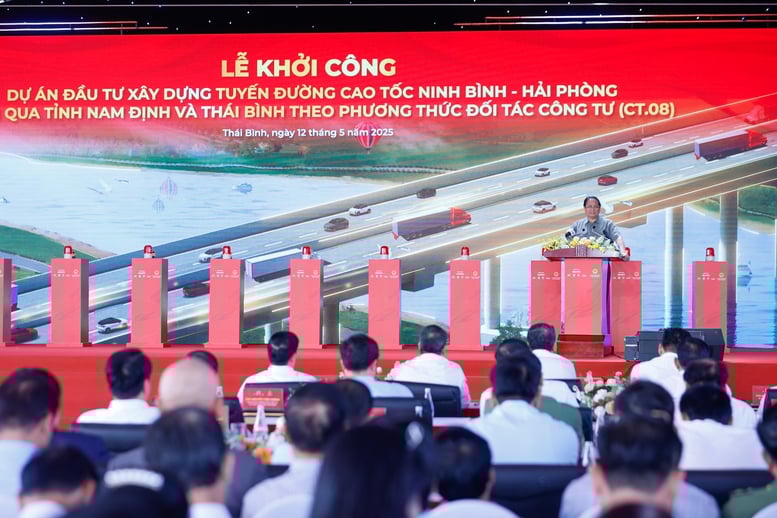 Thủ tướng dự lễ khởi công tuyến cao tốc huyết mạch qua Thái Bình, Nam Định- Ảnh 3.