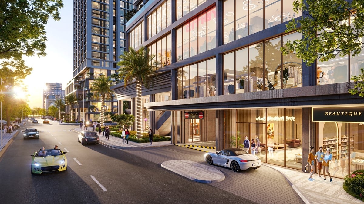 Sun Costa Residence đặt tại trung tâm du lịch sầm uất của Đà Nẵng. Ảnh phối cảnh minh họa Sun Property