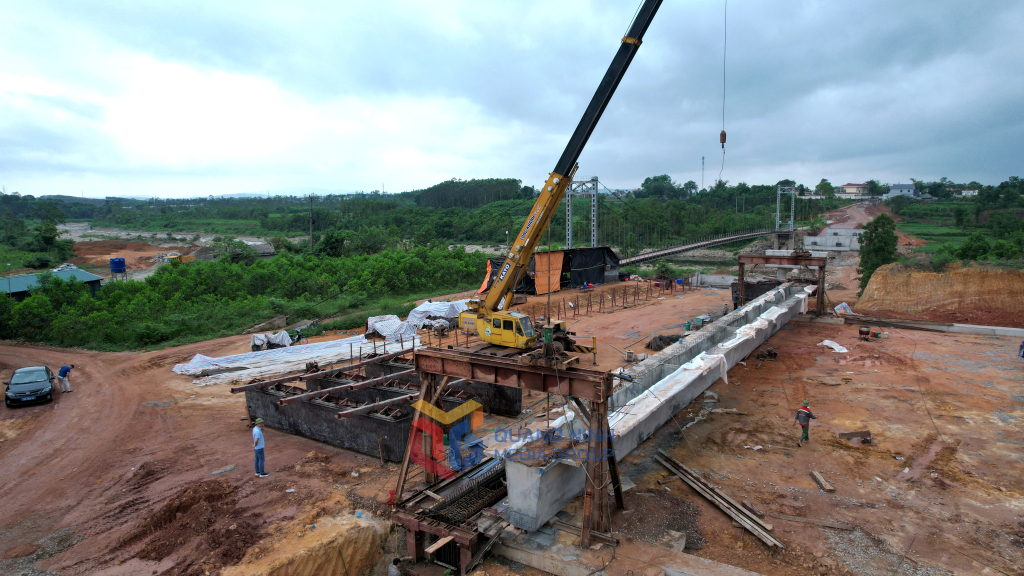 Dự án cầu Quảng Lợi, xã Quảng Tân, huyện Đầm Hà được đẩy nhanh tiến độ đảm bảo khối lượng vốn tạm ứng
