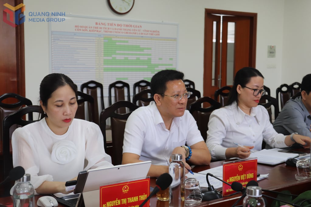 Lãnh đạo Sở Văn hóa, Thể thao và Du lịch nêu một số điều kiện thuận lợi của Quảng Ninh để tổ chức sự kiện. 