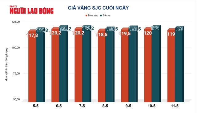 Giá vàng hôm nay 12-5: Vừa mở cửa, lại giảm nhanh - Ảnh 2.