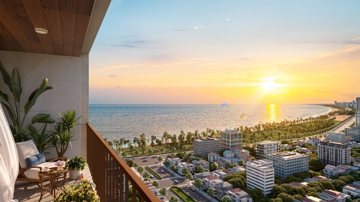 Tầm nhìn tuyệt đỉnh của căn hộ Sun Costa Residence. Ảnh phối cảnh minh họa Sun Property