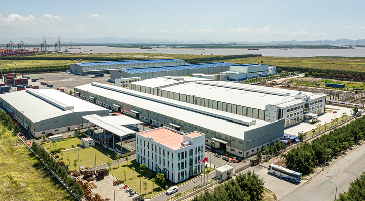 Un rincón del parque industrial Nam Dinh Vu - Hai Phong.