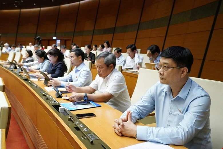 Nhiều đại biểu Quốc hội cũng bày tỏ quan điểm về việc cần thiết phải kéo dài thời gian ưu đãi thuế cho hoạt động R&D. Ảnh: Vietnam+