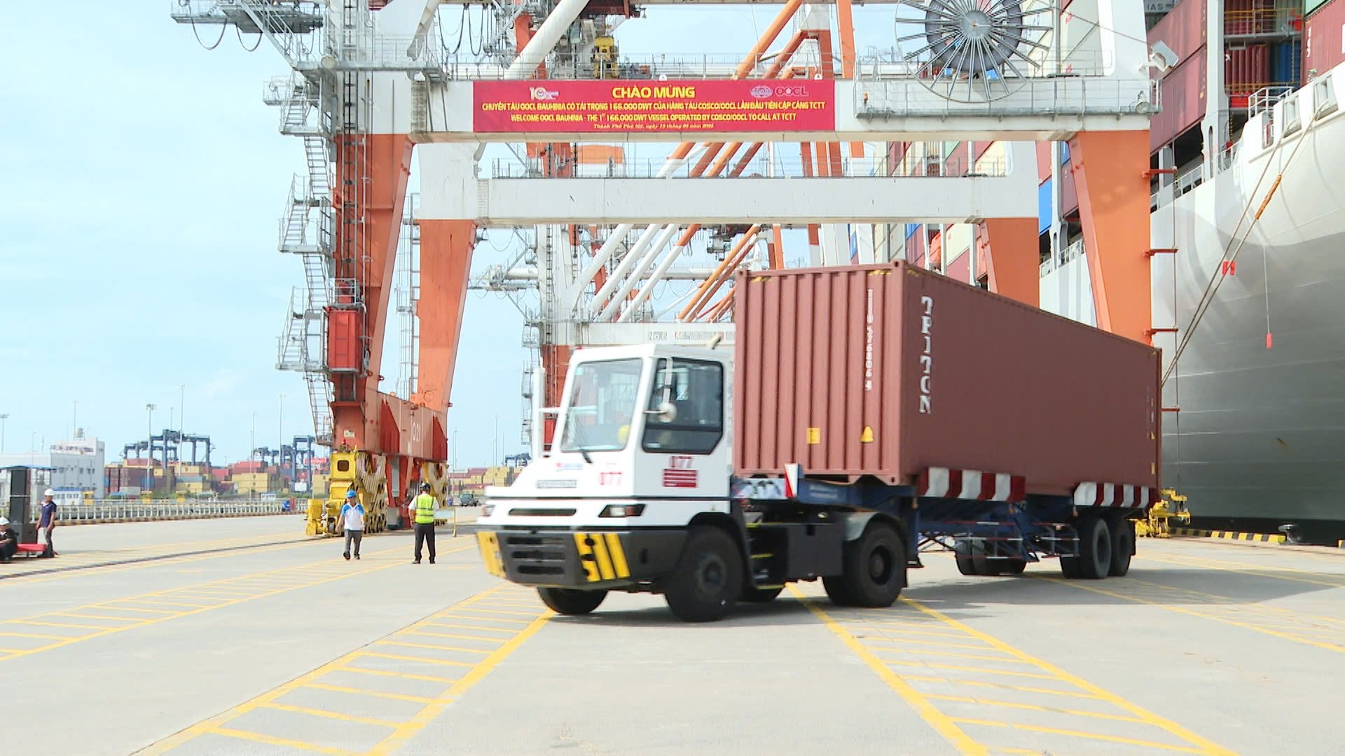 Cảng TCTT đón tuyến tàu mới của hãng tàu COSCO/OOCL vào tháng 3/2025.