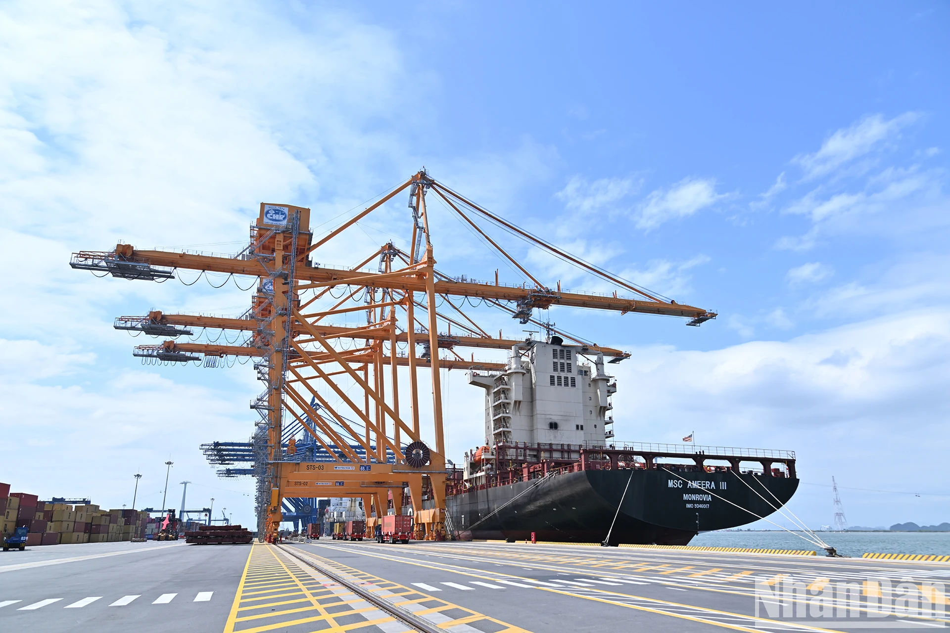 [Ảnh] Chủ tịch nước Lương Cường dự khánh thành bến cảng container quốc tế tại Hải Phòng ảnh 7