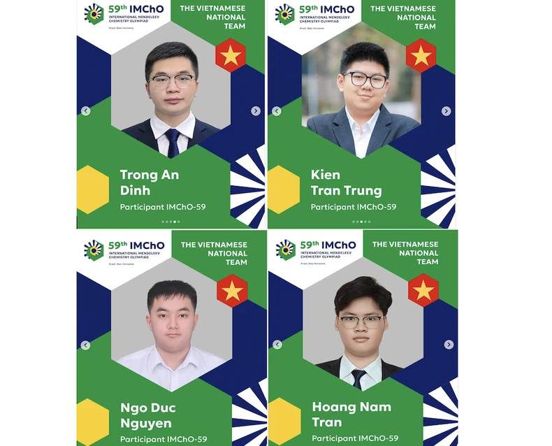 Học sinh Việt Nam đạt 4 huy chương Olympic Hóa học quốc tế Mendeleev ảnh 1