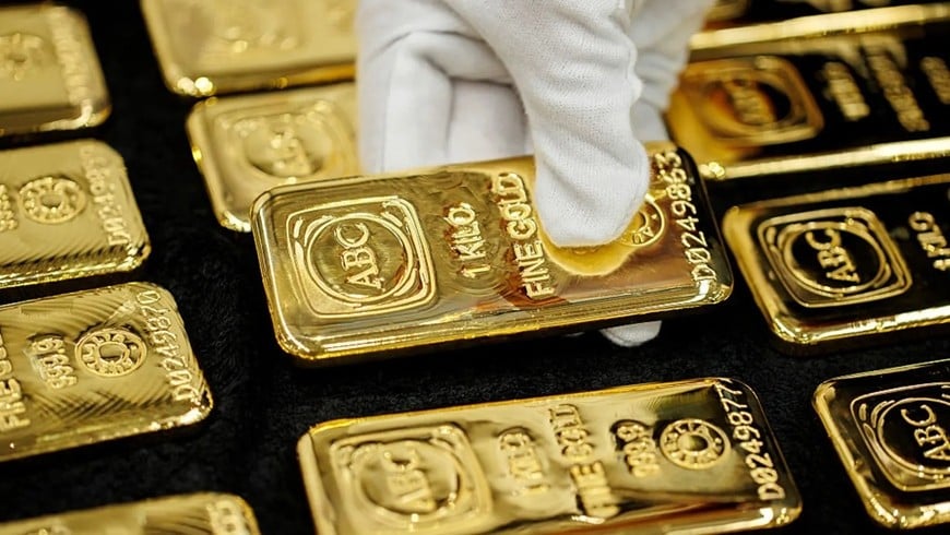 Giá vàng thế giới giảm mạnh. Ảnh: Getty Images 