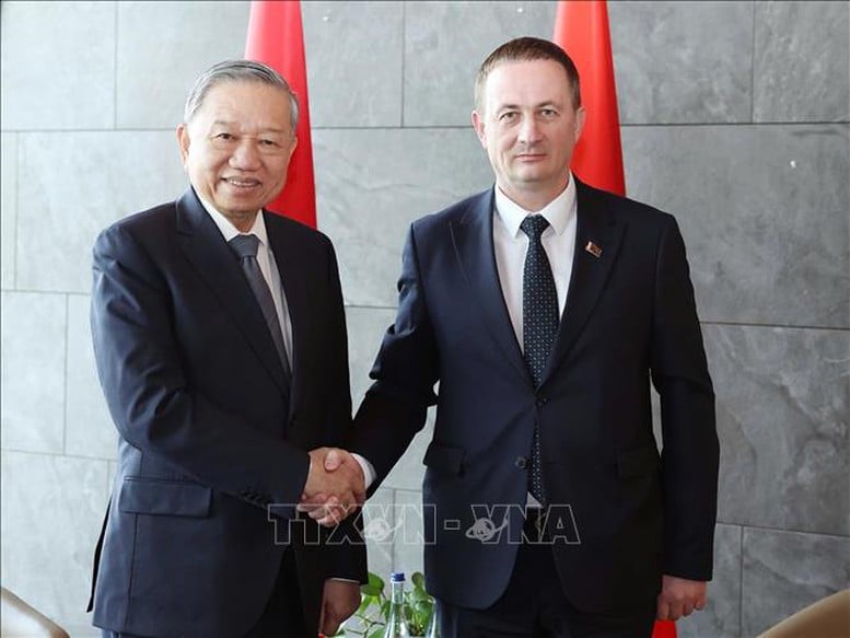 Tổng Bí thư Tô Lâm hội kiến Thủ tướng Belarus- Ảnh 1.
