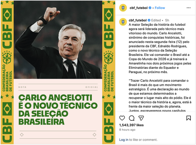 Carlo Ancelotti chia tay Real Madrid, nhận lời dẫn dắt tuyển Brazil- Ảnh 1.