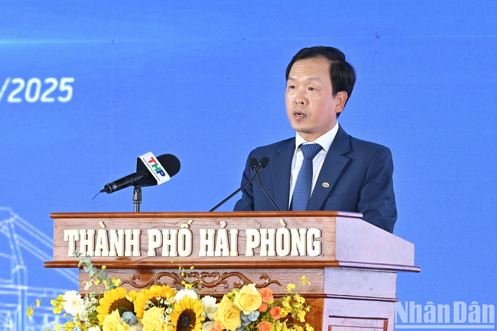 [Ảnh] Chủ tịch nước Lương Cường dự khánh thành bến cảng container quốc tế tại Hải Phòng ảnh 4