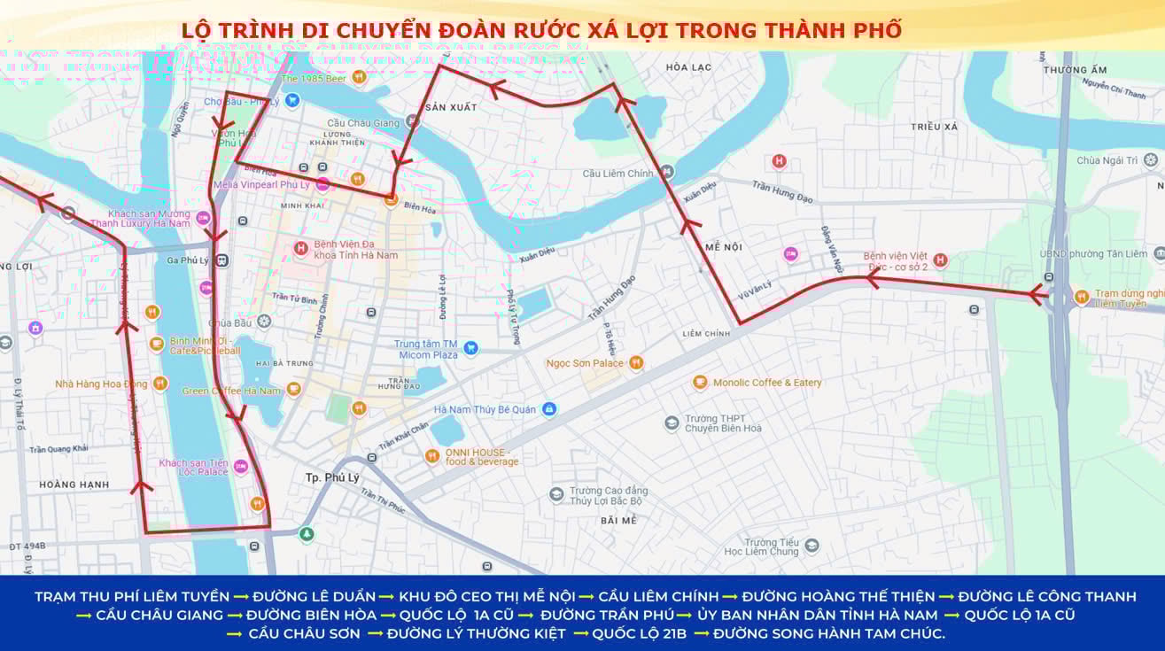 Kế hoạch chương trình cung rước và tôn trí xá lợi đức phạt Tam Chúc  Hà Nam