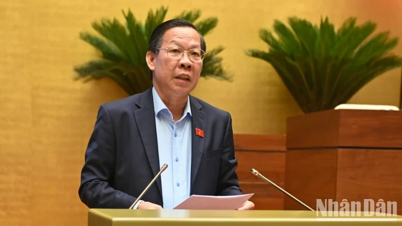 Chủ nhiệm Ủy ban Kinh tế và Tài chính của Quốc hội Phan Văn Mãi. (Ảnh: BÙI GIANG)