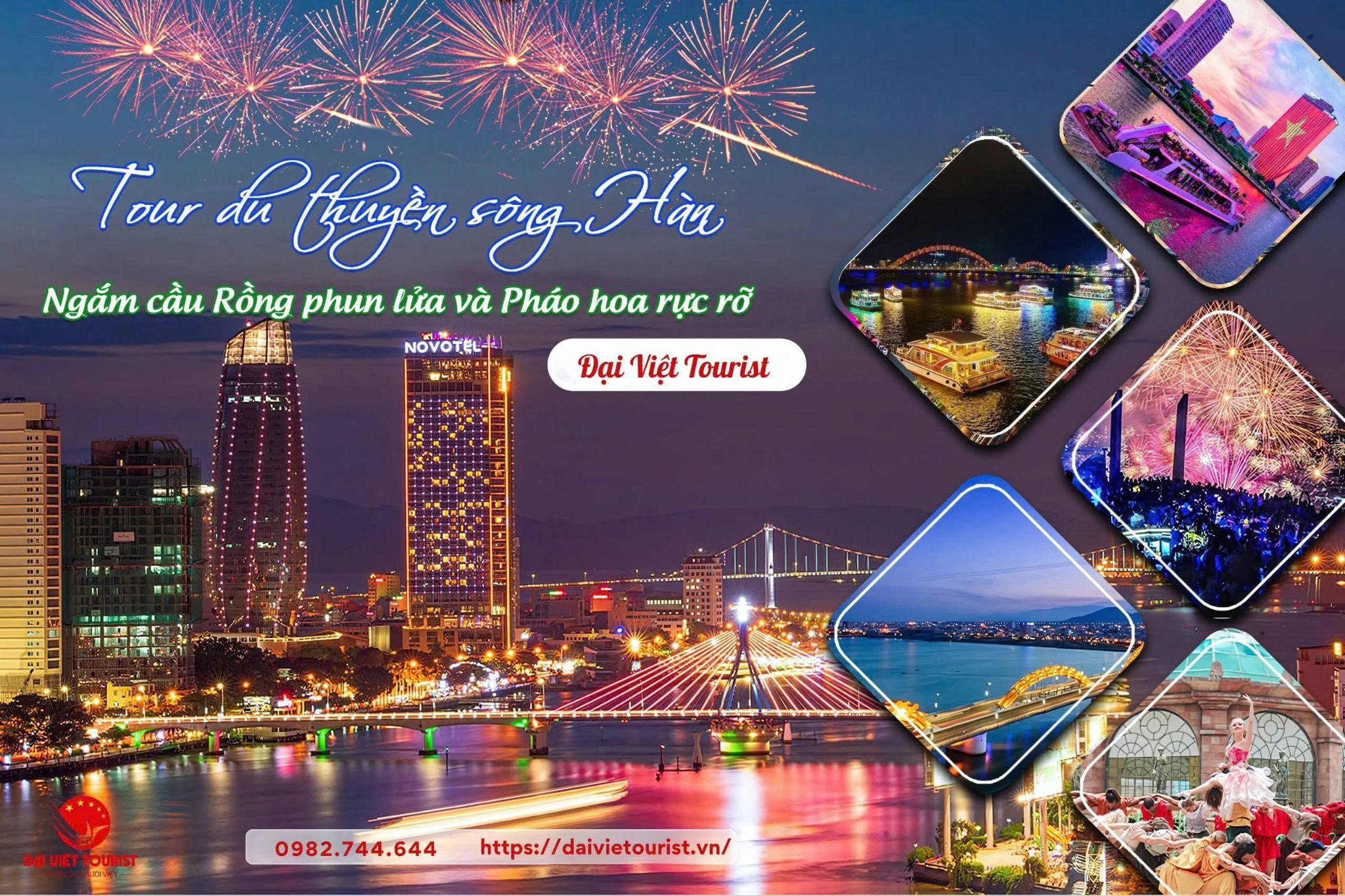 Du thuyền sông Hàn, cơ hội ngắm cảnh đẹp thành phố về đêm.