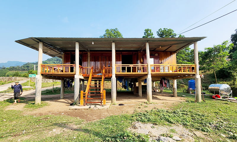 Ngôi nhà khang trang của hộ bà Hồ Thị Chiên ở bản K-Vi, xã Dân Hóa được xây dựng từ sự hỗ trợ của Chương trình mục tiêu quốc gia phát triển kinh tế-xã hội vùng ĐBDTTS và miền núi giai đoạn 2021-2025.