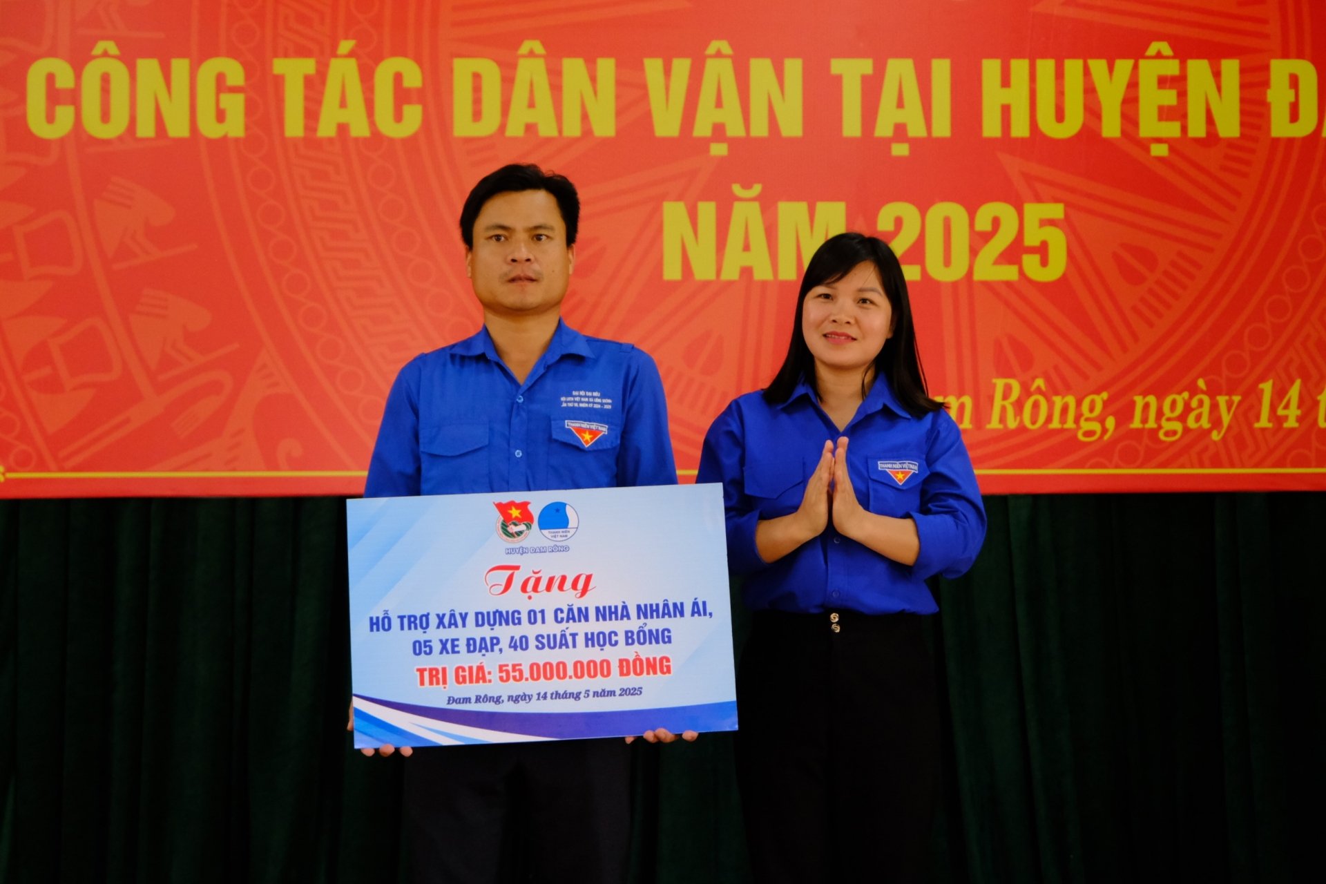 Huyện Đoàn Đam Rông hỗ trợ