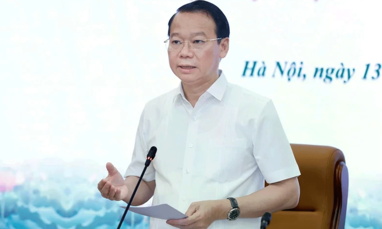 Bộ trưởng Bộ Nông nghiệp và Môi trường Đỗ Đức Duy cho hay dù tăng trưởng 4 tháng đầu năm khả quan, nhưng nếu không quyết tâm và giải pháp mạnh mẽ, sát thực tiễn, sẽ rất khó để hoàn thành chỉ tiêu cả năm, cả nhiệm kỳ. (Ảnh: Khương Trung) 