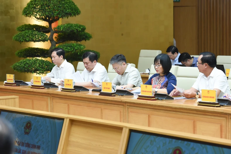 [Ảnh] Thủ tướng Phạm Minh Chính chủ trì hội nghị về công tác chống buôn lậu, gian lận thương mại, hàng giả ảnh 2