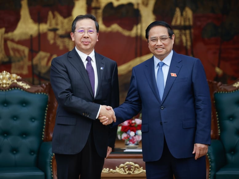 Thủ tướng Phạm Minh Chính tiếp Chủ tịch Tập đoàn Hoa Điện Trung Quốc- Ảnh 1.