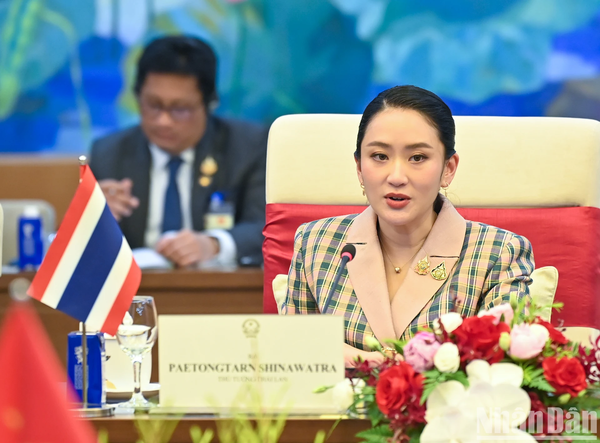 [Ảnh] Chủ tịch Quốc hội Trần Thanh Mẫn hội kiến Thủ tướng Thái Lan Paetongtarn Shinawatra ảnh 7